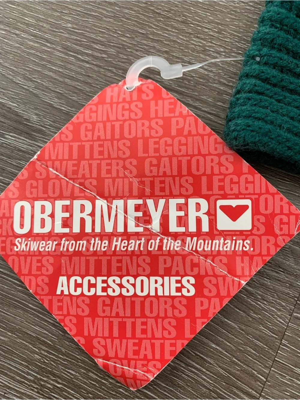 Obermeyer Forest Green Ribbed Bow Headband for Kids